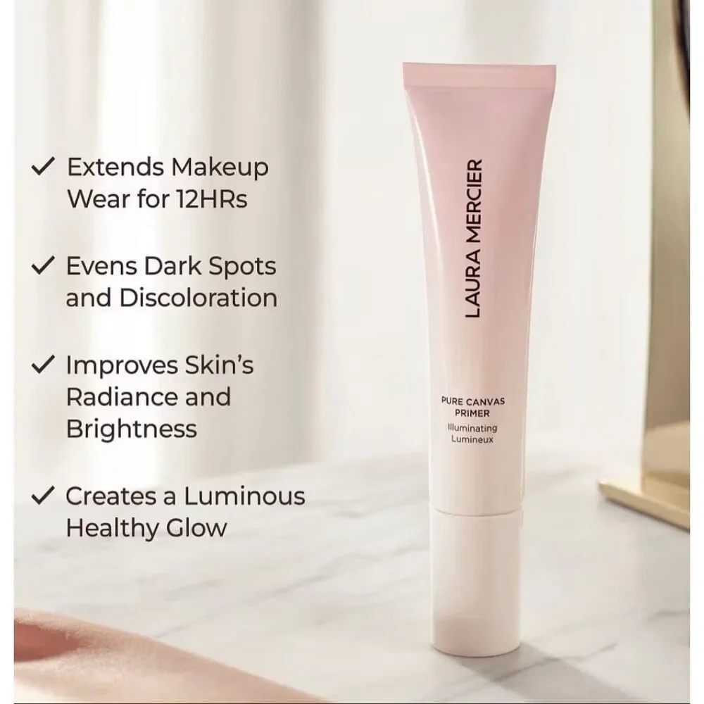 LAURA MERCIER - NIB Pure Canvas Primer in Illuminating, .5 fl. oz.